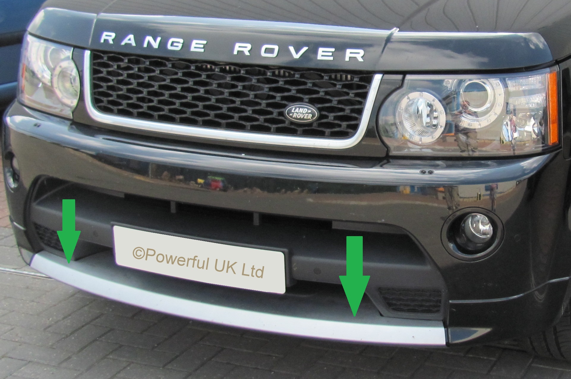 Tow Eye Cover/spliter/lip spoiler Range Rover Sport Autobiography front